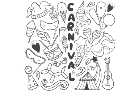 Coloriage Carnaval 15 – 10doigts.fr